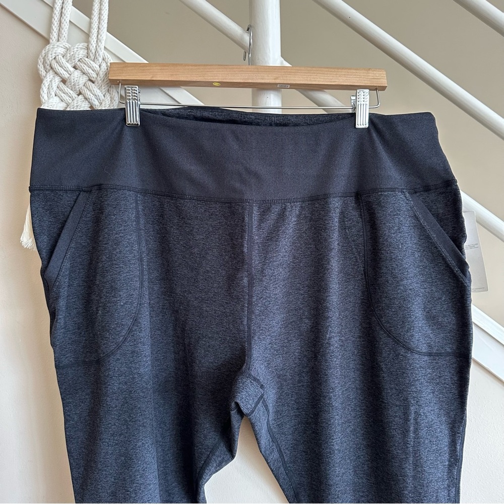 Zella Restore High Waist Soft Pocket Jogger Leggings Heather Gray Black 3X NWT - Picture 4 of 13